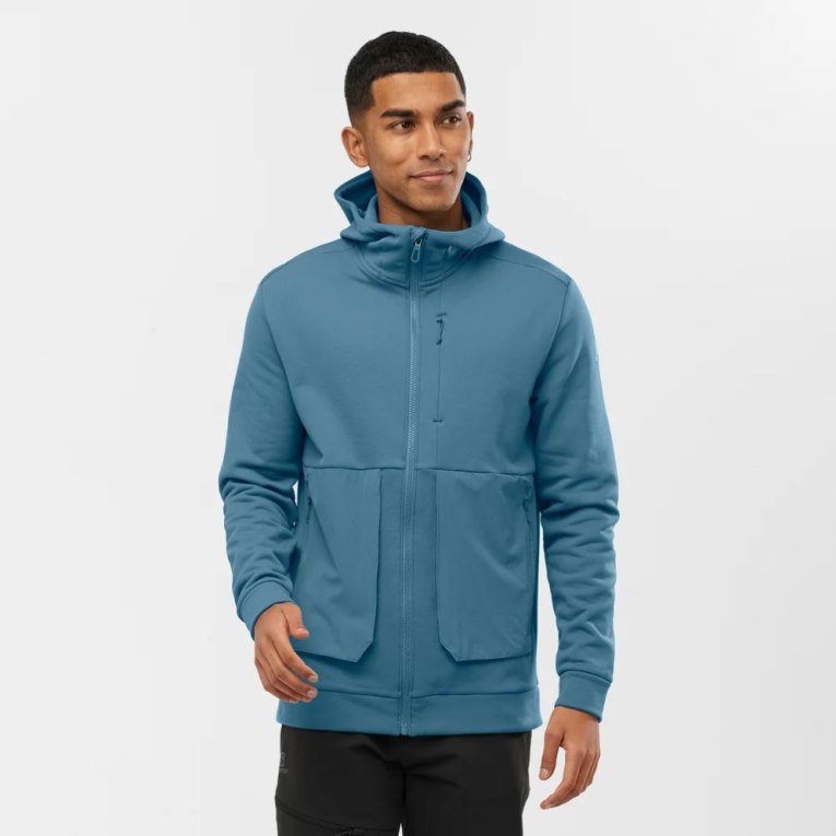 Salomon Essential Warm Fleece Bundy Panske Modre | SK 3GXKPB